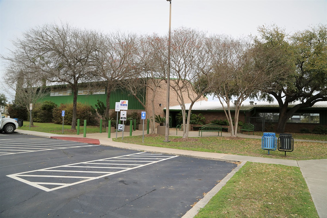 Front view of the Community Center