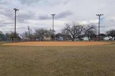 Outdoor kickball field