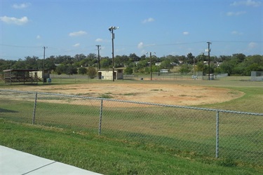 Open baseball field