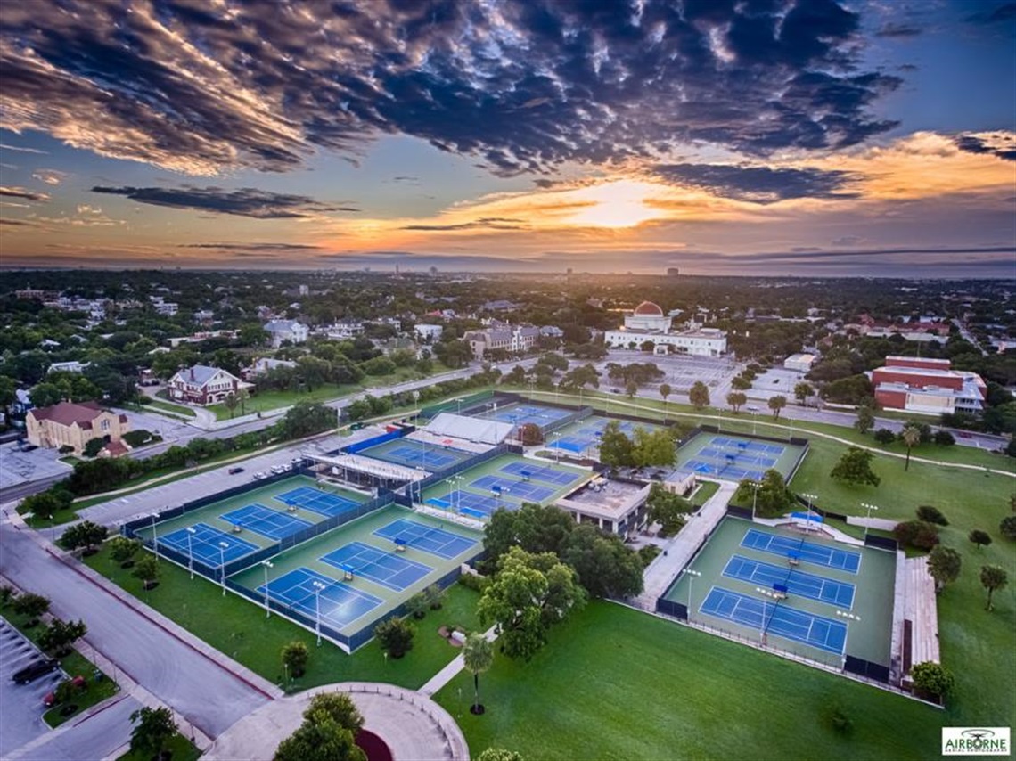 McFarlin Tennis Center skyview