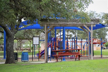 Bright colored playground